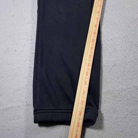 Adidas Pants Mens 2XL Black Three Stripe Athletic Joggers Spell Out Logo Track - Picture 3 of 10